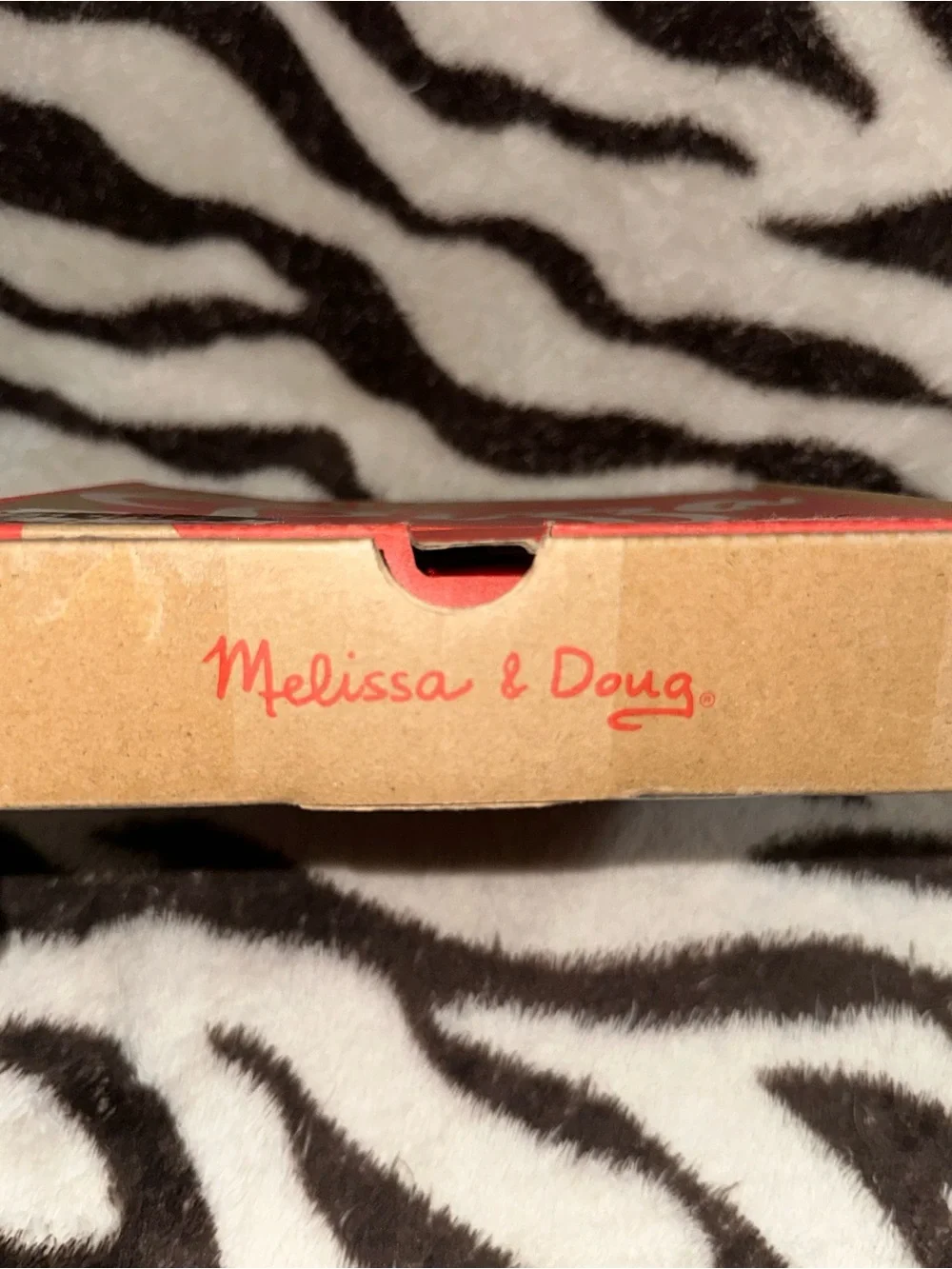 Melissa & Doug Brown Kraft Box with Red Logo